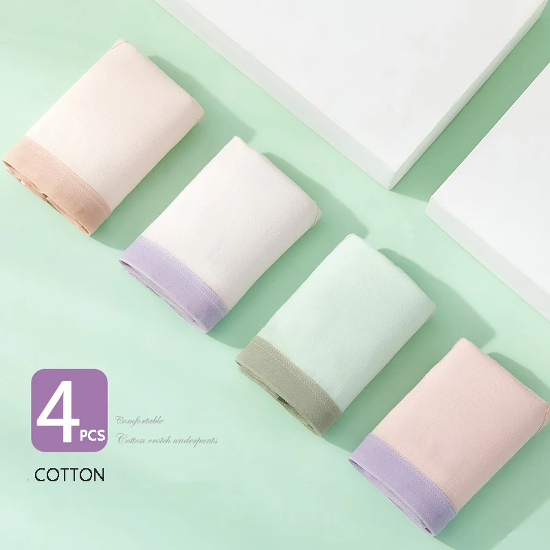 Модные 5 шт./компл. женские трусики из чистого хлопка, дышащее новое нижнее белье, Бесшовные милые трусы для молодых девушек, сексуальное жен... 
Модные 5 шт./компл. женские трусики из чистого хлопка, дышащее новое нижнее белье, Бесшовные милые трусы для молодых девушек, сексуальное жен...