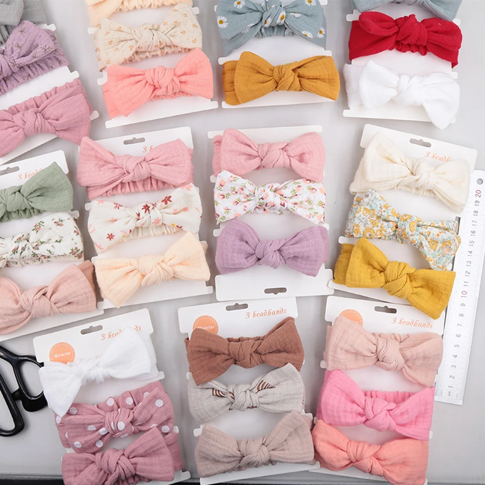 3PCS Fashion Flower Print Bow-knot Children Headband Cotton Elastic Bows Knotted Kids Girls Hairband Newborn Hair Accessories
3PCS Fashion Flower Print Bow-knot Children Headband Cotton Elastic Bows Knotted Kids Girls Hairband Newborn Hair Accessories