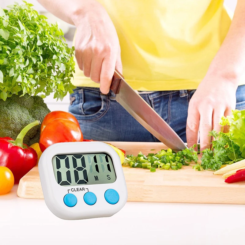 kitchen timer Alarm LCD Digital Magnetic Countdown Mini Chronometer Backing Stopwatch for Cooking Baking Sports Game LCD Display
kitchen timer Alarm LCD Digital Magnetic Countdown Mini Chronometer Backing Stopwatch for Cooking Baking Sports Game LCD Display