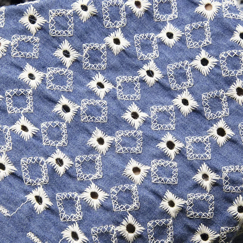 Высококачественная джинсовая ткань с геометрической вышивкой, синяя хлопковая ткань с вышивкой для одежды, дизайнерская ткань ручной рабо...
Высококачественная джинсовая ткань с геометрической вышивкой, синяя хлопковая ткань с вышивкой для одежды, дизайнерская ткань ручной рабо...