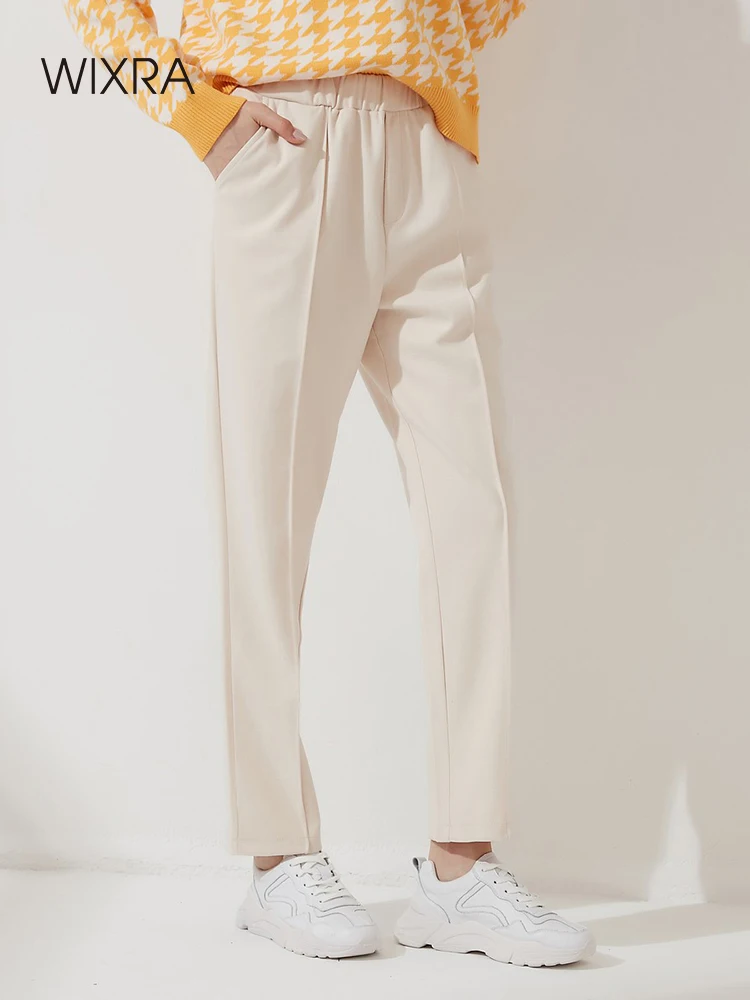 Wixra Womens Harem Thick Pants Casual Elastic Waist Black Basic Pockets Office Lady Trousers 2021 Autumn Winter New Hot
Wixra Womens Harem Thick Pants Casual Elastic Waist Black Basic Pockets Office Lady Trousers 2021 Autumn Winter New Hot