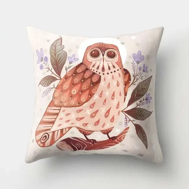 Декоративная наволочка для дивана 45x45 см owl pattern
Декоративная наволочка для дивана 45x45 см owl pattern