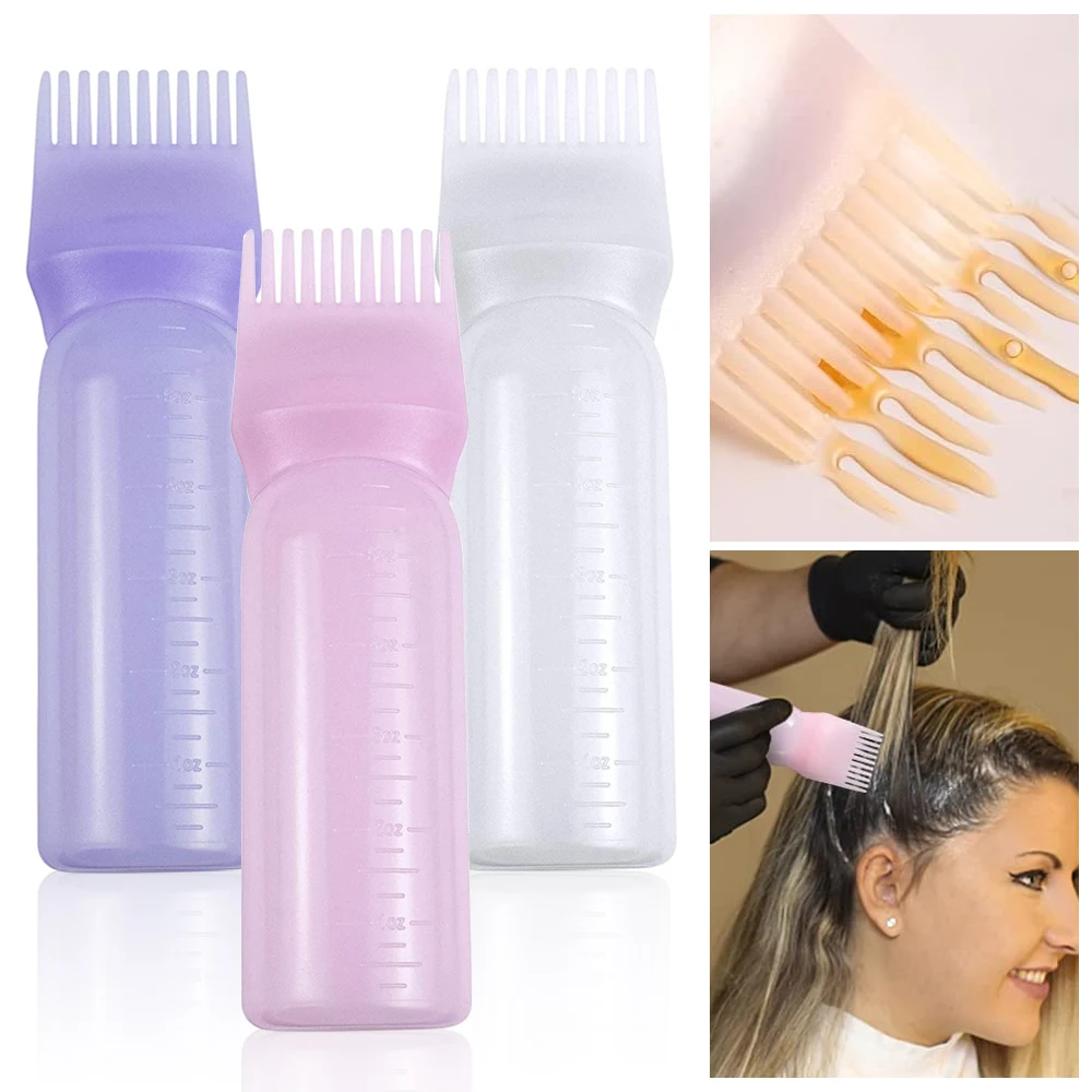 120ml Hair Dye Applicator Comb Bottle Dyeing Shampoo Brush Dispensing Refillable Salon Hair Coloring Hairdressing Styling Tools
120ml Hair Dye Applicator Comb Bottle Dyeing Shampoo Brush Dispensing Refillable Salon Hair Coloring Hairdressing Styling Tools