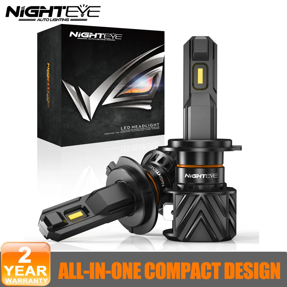 NIGHTEYE Light Bulb H7 1:1 Mini Size H4 H11 H8 H9 H1 9005 HB3 9006 HB4 Car Headlight Bulbs 50W 10000LM 6000K White 12V LED Lamp
NIGHTEYE Light Bulb H7 1:1 Mini Size H4 H11 H8 H9 H1 9005 HB3 9006 HB4 Car Headlight Bulbs 50W 10000LM 6000K White 12V LED Lamp