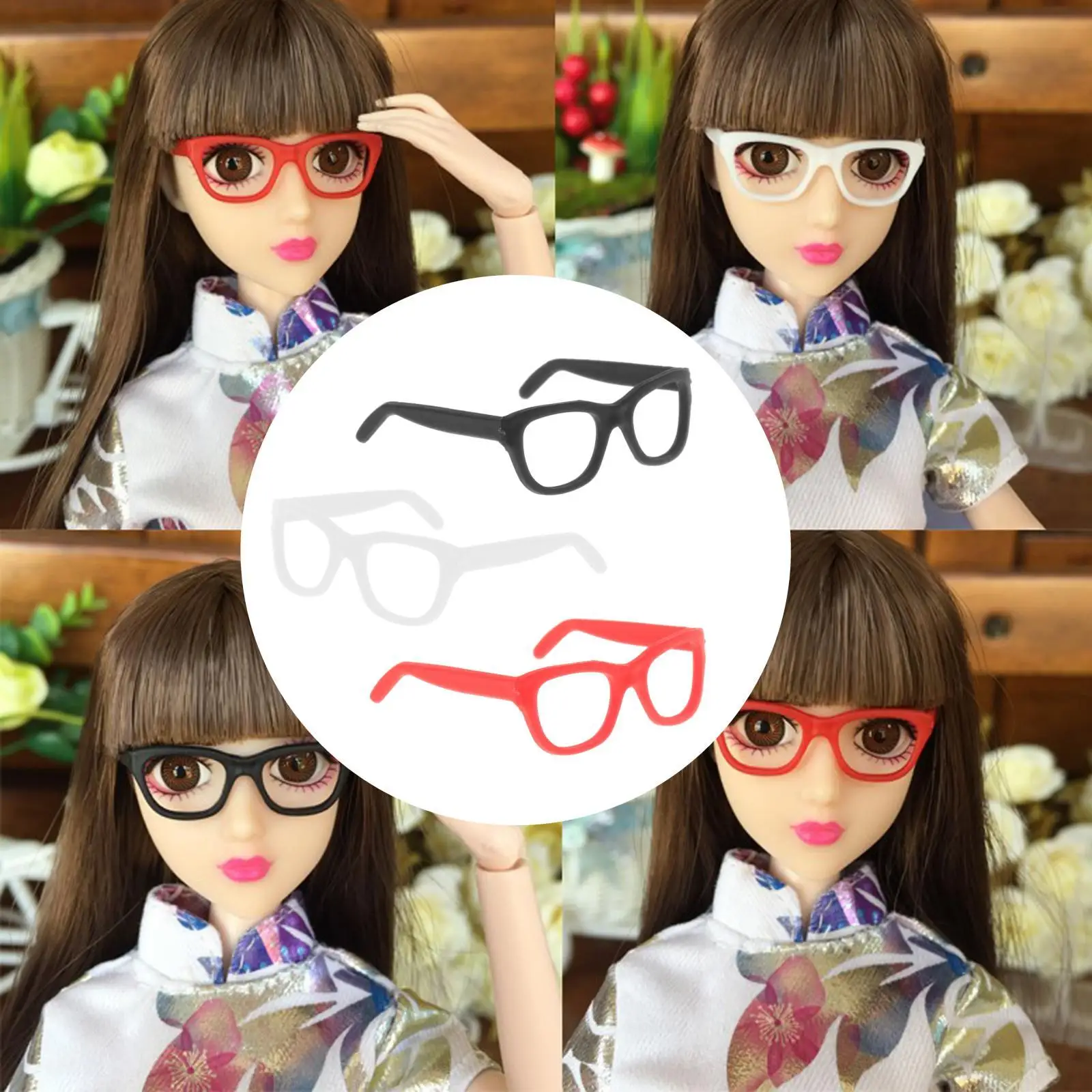 1:6 Cute Doll Eyeglasses Doll Decor Without Lenses Doll Accessories Kids Toys Gift Sunglasses ABS Plastic Glasses
1:6 Cute Doll Eyeglasses Doll Decor Without Lenses Doll Accessories Kids Toys Gift Sunglasses ABS Plastic Glasses