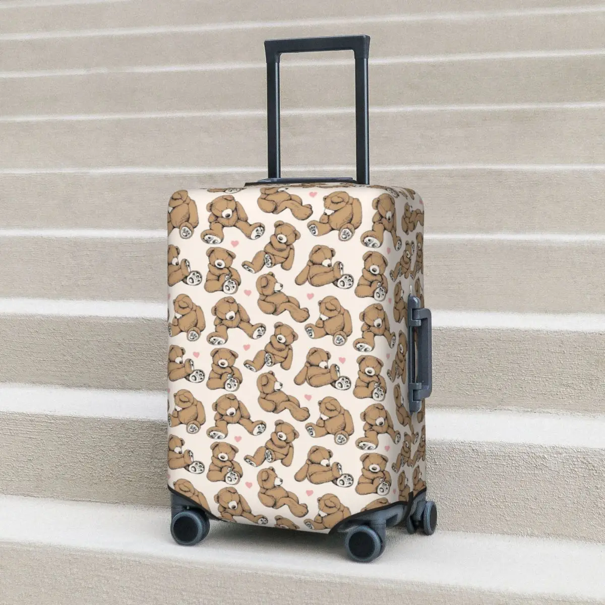Bear Suitcase Cover Doll lover Strectch Cruise Trip Protector Luggage Accesories Vacation 
Bear Suitcase Cover Doll lover Strectch Cruise Trip Protector Luggage Accesories Vacation