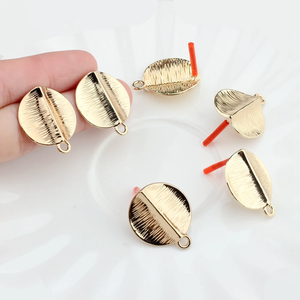 Zinc Alloy Gold Metal Round Leaves Earrings Base Connectors Linkers 6pcs/lot For DIY Fashion Earrings Jewelry Making Accessories
Zinc Alloy Gold Metal Round Leaves Earrings Base Connectors Linkers 6pcs/lot For DIY Fashion Earrings Jewelry Making Accessories