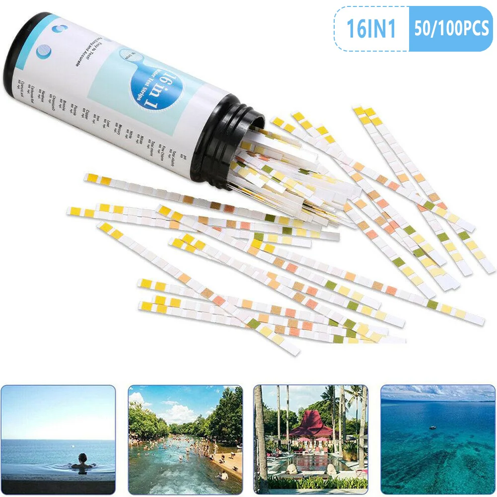 Water Quality Test Strip 16 In 1 Drinking Water Test Kit Strips Home Water Quality Test For Tap Home Swimming Pool Supplies
Water Quality Test Strip 16 In 1 Drinking Water Test Kit Strips Home Water Quality Test For Tap Home Swimming Pool Supplies
