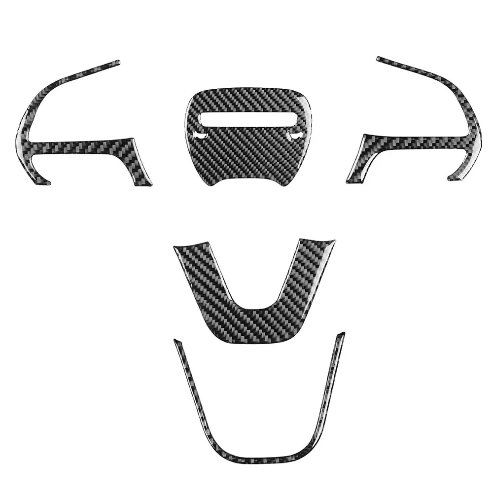 5Pcs Black Carbon Fiber Interior Car Steering Wheel Cover Decorative Sticker for Dodge Challenger 2015 2016 2017 2018 2019 Stick
5Pcs Black Carbon Fiber Interior Car Steering Wheel Cover Decorative Sticker for Dodge Challenger 2015 2016 2017 2018 2019 Stick