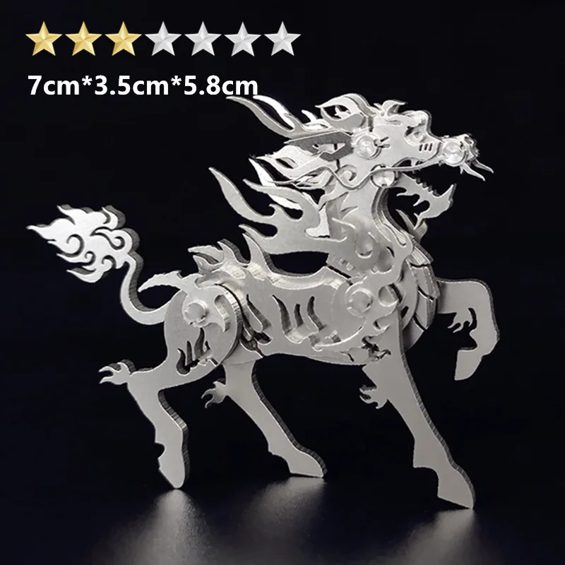 3D Metal Animal Puzzle Warcraft 304 Stainless Steel DIY Assembled Jigsaw Toys Mech Beast Metal Puzzle Model Kit For Adults Gifts
3D Metal Animal Puzzle Warcraft 304 Stainless Steel DIY Assembled Jigsaw Toys Mech Beast Metal Puzzle Model Kit For Adults Gifts
