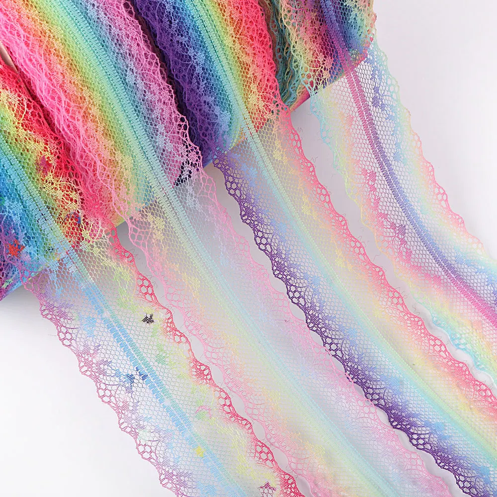5yards 38-45mm Colorful Embroidered Net Lace Trim Ribbon DIY Handicrafts Wedding Birthday Christmas Bow Decorations R0820
5yards 38-45mm Colorful Embroidered Net Lace Trim Ribbon DIY Handicrafts Wedding Birthday Christmas Bow Decorations R0820