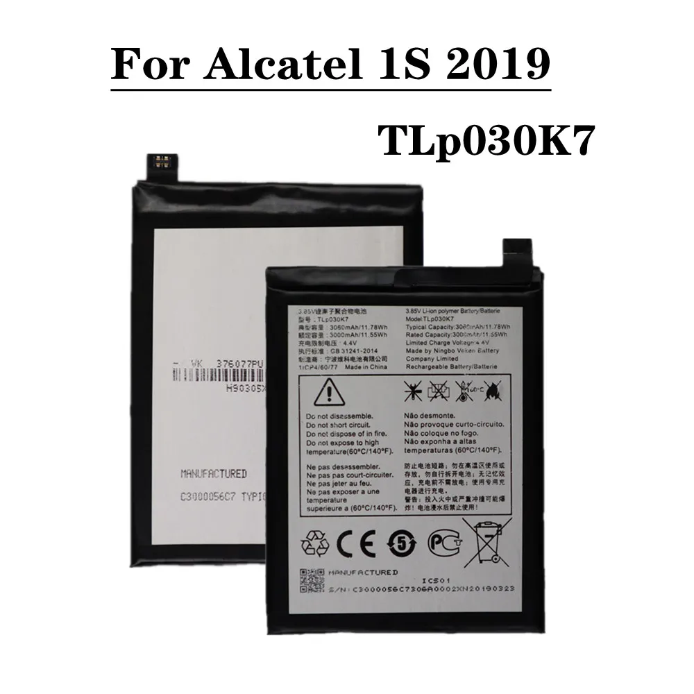 Высококачественный 3060mAh TLp030K7 аккумулятор для Alcatel 1S 2019 OT-5024 5024A 5024D 5024J 5024I 5024F Сменный аккумулятор для телефона
Высококачественный 3060mAh TLp030K7 аккумулятор для Alcatel 1S 2019 OT-5024 5024A 5024D 5024J 5024I 5024F Сменный аккумулятор для телефона