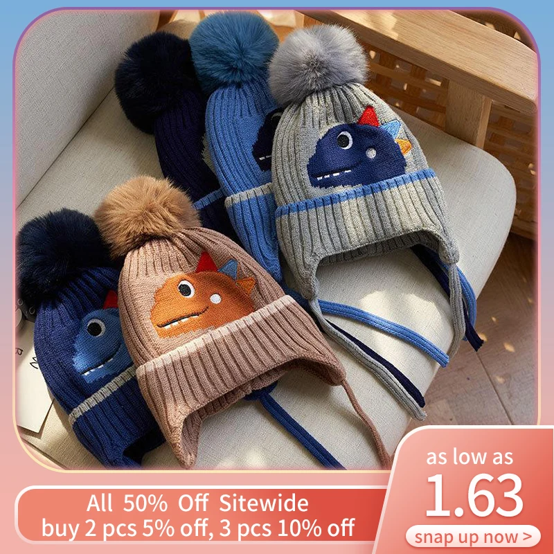 Velvet lining Warm Baby Knitted Hat Fur Pompom Toddler Beanies Winter Cold Windproof Kids Earmuffs Cap Thick Woolen Child Bonnet
Velvet lining Warm Baby Knitted Hat Fur Pompom Toddler Beanies Winter Cold Windproof Kids Earmuffs Cap Thick Woolen Child Bonnet
