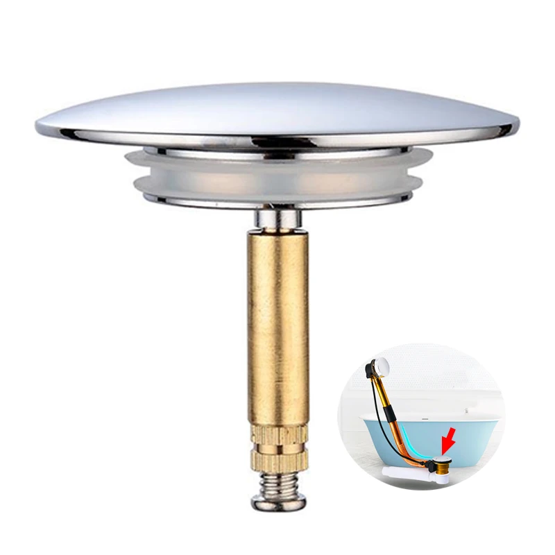 70mm2.7inch Bathtub Drain Brass Plug Replacement Sink Waste Pop Up Waste Plug Seal Stopper Chrome Umbrella
70mm2.7inch Bathtub Drain Brass Plug Replacement Sink Waste Pop Up Waste Plug Seal Stopper Chrome Umbrella