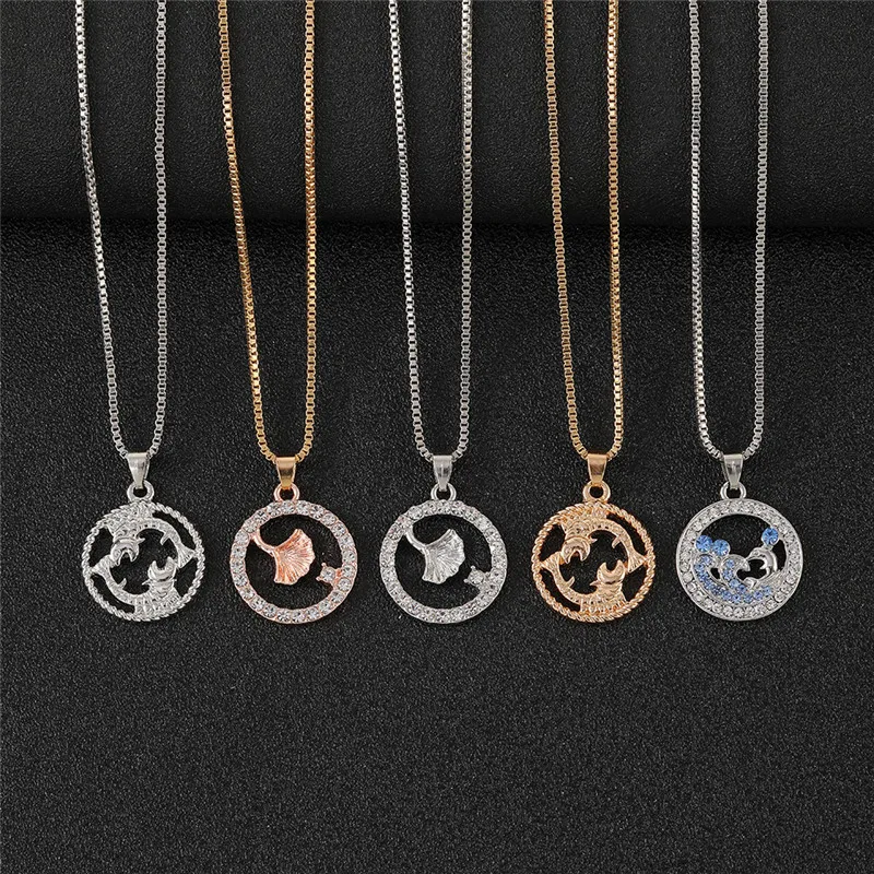 Trendy Simple Fish Leaf Crystal Pendant Necklace Fashion Round Charms Collar Jewelry Party Gifts For Women Girls
Trendy Simple Fish Leaf Crystal Pendant Necklace Fashion Round Charms Collar Jewelry Party Gifts For Women Girls