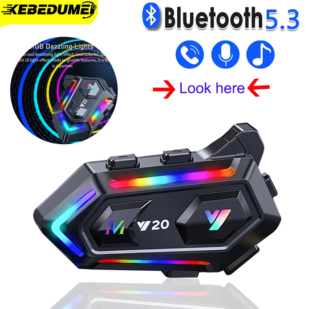 Мотоциклетная гарнитура Y20 для шлема с Bluetooth, Ослепительная беспроводная водонепроницаемая гарнитура для звонков
Мотоциклетная гарнитура Y20 для шлема с Bluetooth, Ослепительная беспроводная водонепроницаемая гарнитура для звонков