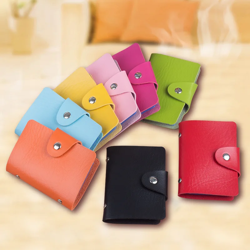 New 24 slots Fashion PU Leather Business Card Holder Organizer Hasp Men Women Bank Credit Card Holder Bag ID Card Wallet
New 24 slots Fashion PU Leather Business Card Holder Organizer Hasp Men Women Bank Credit Card Holder Bag ID Card Wallet