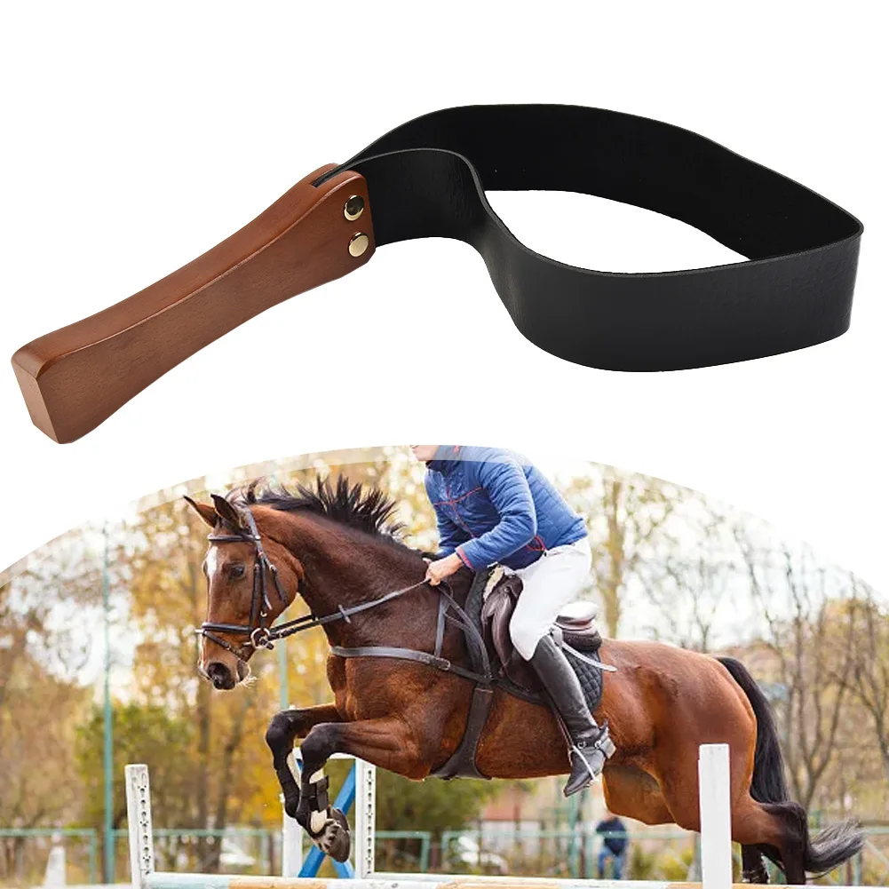 Leather Paddle With Anti-Slip Wooden Handle Wooden Handle Leather Riding WhipRiding Crop For Horses PU Leather + Wood
Leather Paddle With Anti-Slip Wooden Handle Wooden Handle Leather Riding WhipRiding Crop For Horses PU Leather + Wood