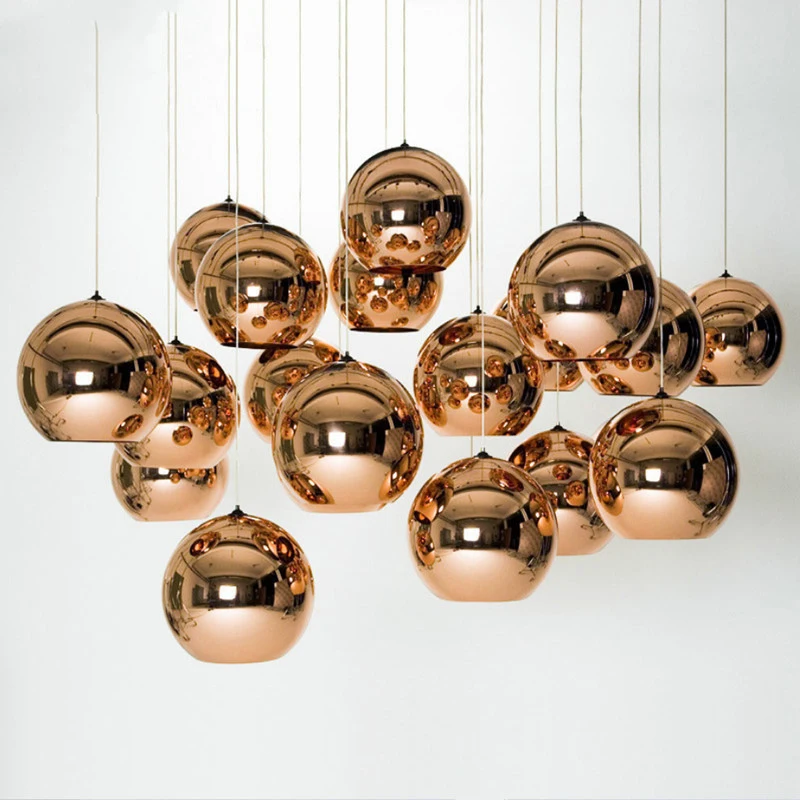 20CM Designer Silver Gold Lustre Mirror Glass Ball Pendant Lights LED Hanging Luminaire Lamparas Living Room Decoration Kitchen
20CM Designer Silver Gold Lustre Mirror Glass Ball Pendant Lights LED Hanging Luminaire Lamparas Living Room Decoration Kitchen