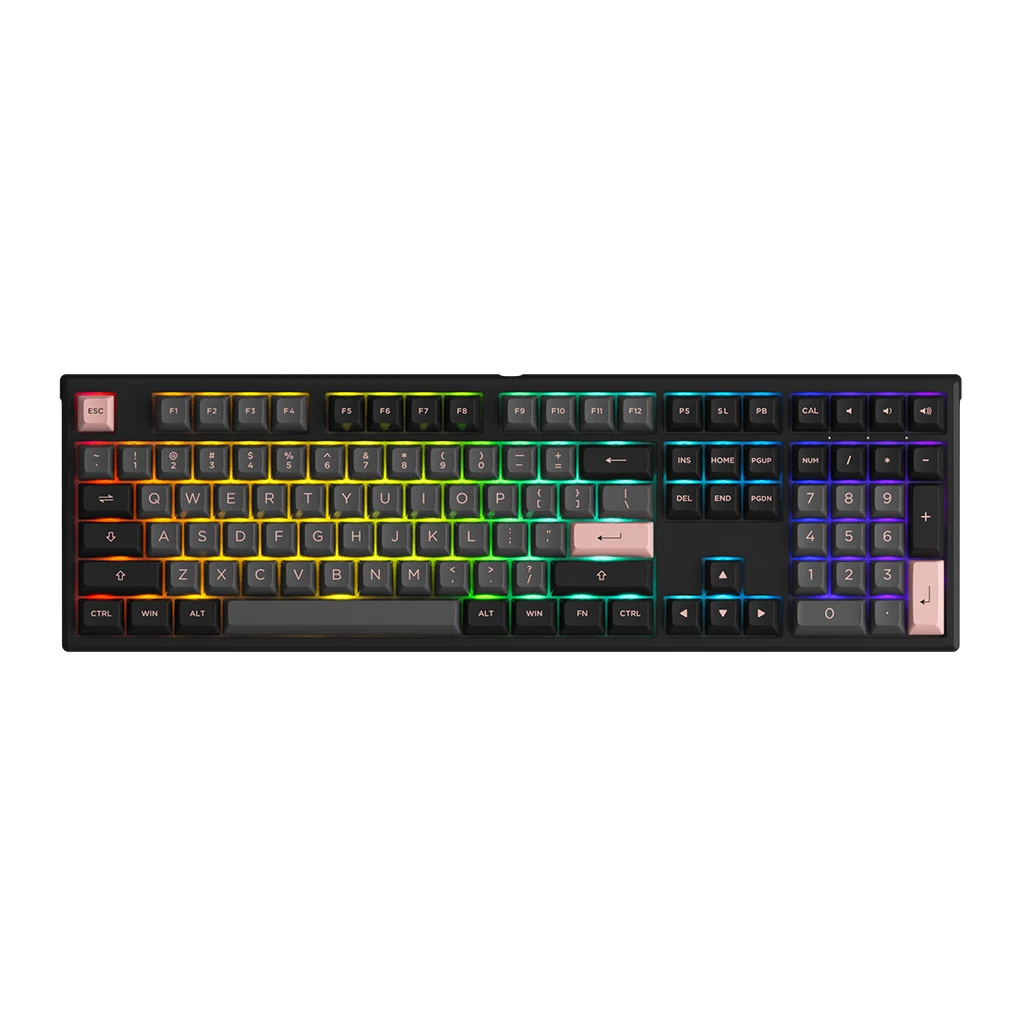 Akko MONSGEEK Black & Pink MG108 Full-Size Mechanical Gaming Keyboard Wired 108-key with ASA Profile PBT Double-Shot Keycaps
Akko MONSGEEK Black & Pink MG108 Full-Size Mechanical Gaming Keyboard Wired 108-key with ASA Profile PBT Double-Shot Keycaps