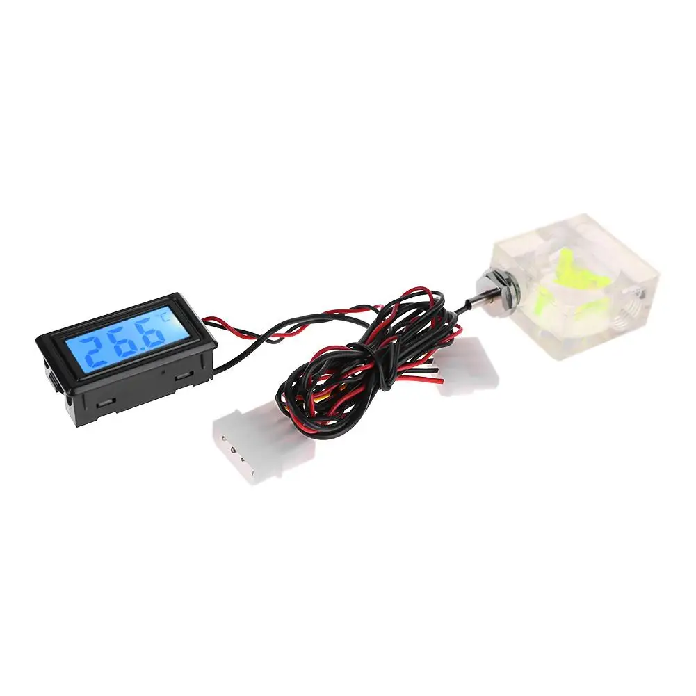 LED Digital Thermometer 3 Way Flow Meter G1/4 Fitting Connector for Computer PC Water Cooling Liquid System Cooler System New
LED Digital Thermometer 3 Way Flow Meter G1/4 Fitting Connector for Computer PC Water Cooling Liquid System Cooler System New