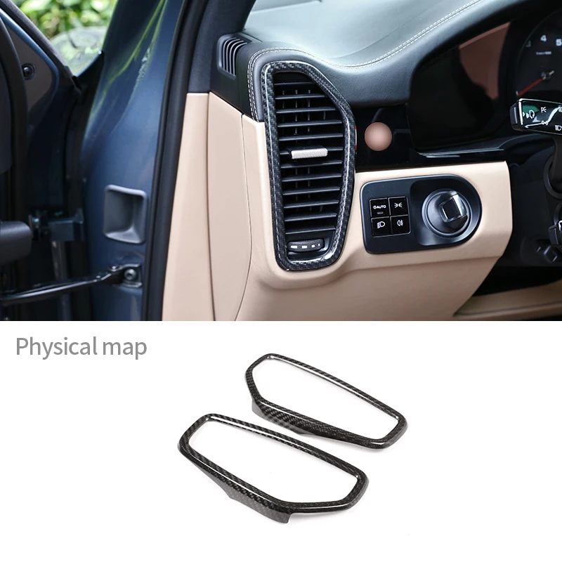 For Porsche Cayenne 2018-2020 Center Console On Both Sides Air Outlet Decorative Frame Real Carbon Fiber Interior Accessories
For Porsche Cayenne 2018-2020 Center Console On Both Sides Air Outlet Decorative Frame Real Carbon Fiber Interior Accessories