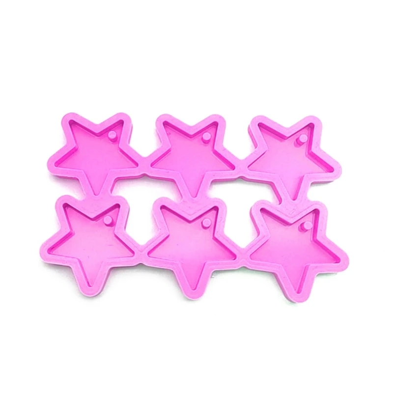 Pentagram Shaped Silicone Keychain Moulds with Holes Gift for Hand Making Lover K3ND
Pentagram Shaped Silicone Keychain Moulds with Holes Gift for Hand Making Lover K3ND