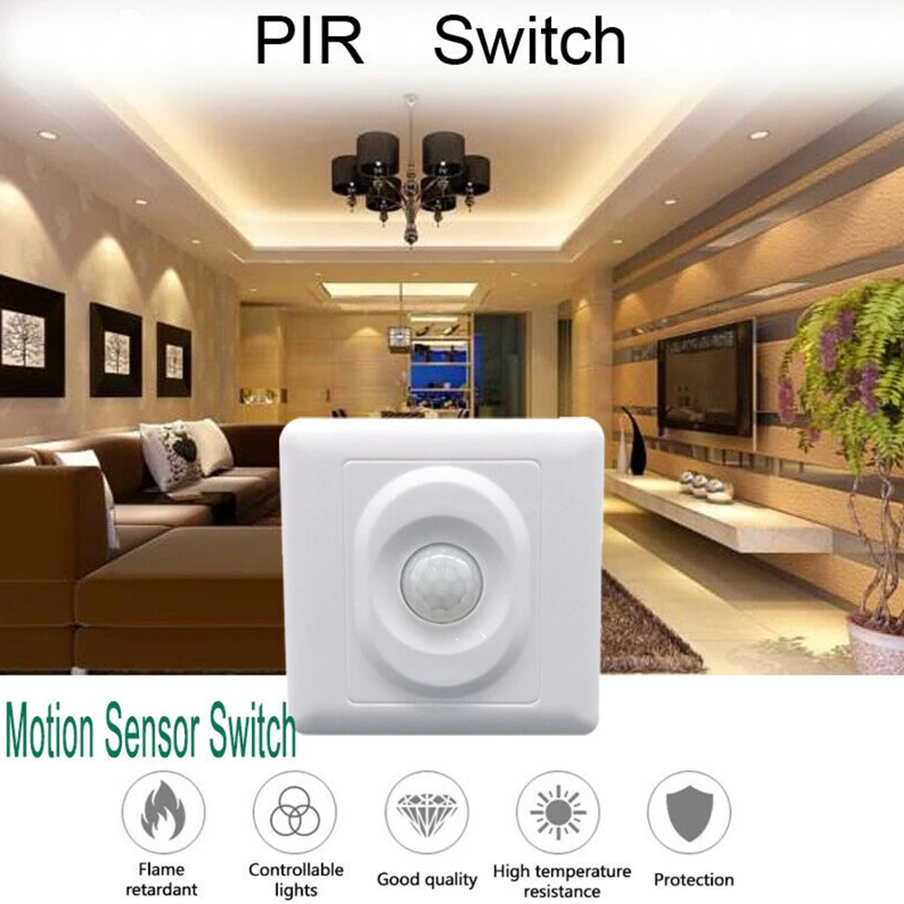 Automatic Infrared PIR Body Motion Sensor Switch Wall Mount LED Night Light 220V For Automatic Lighting Corridors Corridors
Automatic Infrared PIR Body Motion Sensor Switch Wall Mount LED Night Light 220V For Automatic Lighting Corridors Corridors