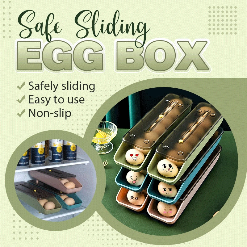 3 Colours Safe Sliding Egg Box Automatic Egg Storage Box Egg Tray Egg Holder Basket Closet Kitchen Fridge Storage Box Dropship
3 Colours Safe Sliding Egg Box Automatic Egg Storage Box Egg Tray Egg Holder Basket Closet Kitchen Fridge Storage Box Dropship