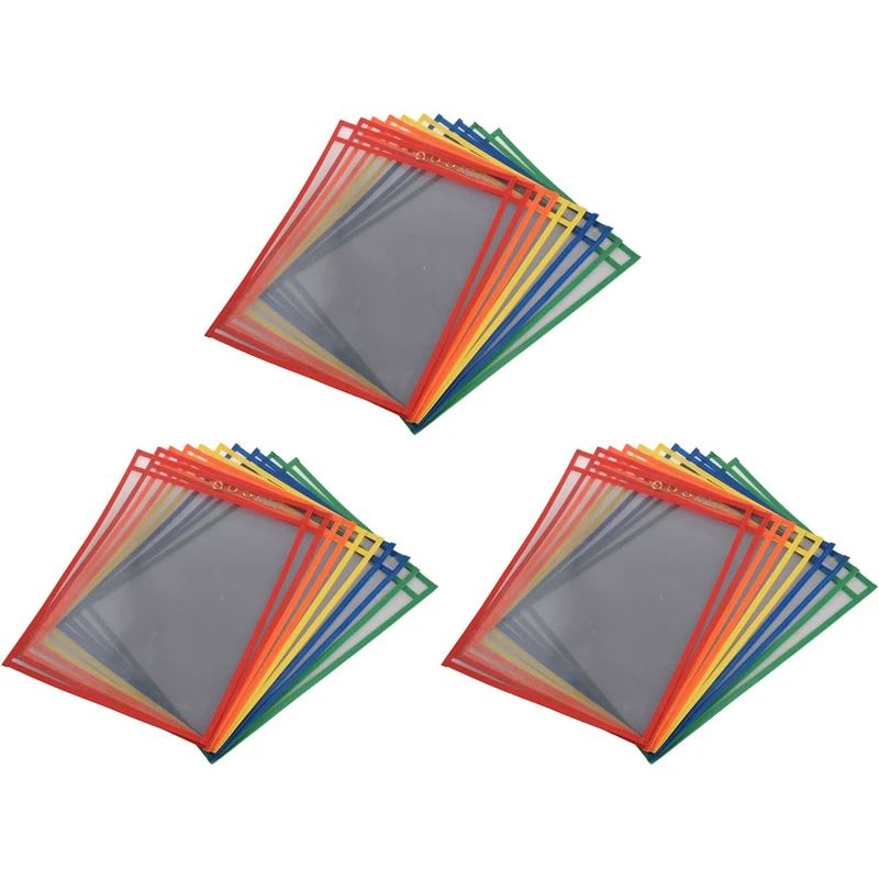 30 Dry Erase Pockets, Oversize 9 X 12 Inch Pockets, Perfect Classroom Organization, Reusable Dry Erase Pockets
30 Dry Erase Pockets, Oversize 9 X 12 Inch Pockets, Perfect Classroom Organization, Reusable Dry Erase Pockets