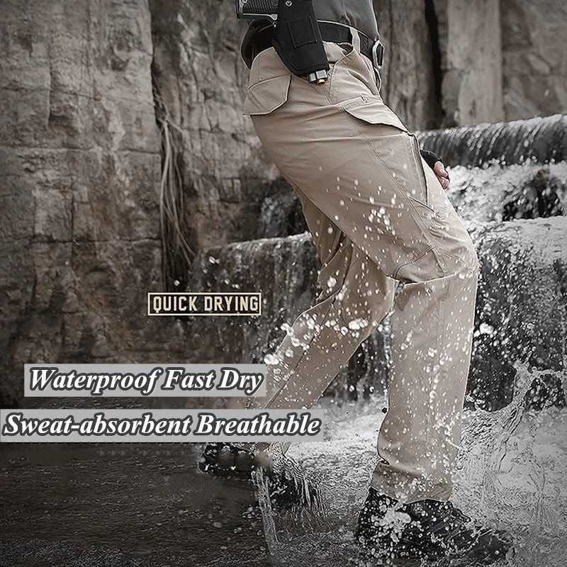 Outdoor Quick Dry Cargo Pants Mens Summer Sports Thin Breathable Multi Pocket Stretch Training Hiking Climbing Tactical Trousers 
Outdoor Quick Dry Cargo Pants Mens Summer Sports Thin Breathable Multi Pocket Stretch Training Hiking Climbing Tactical Trousers