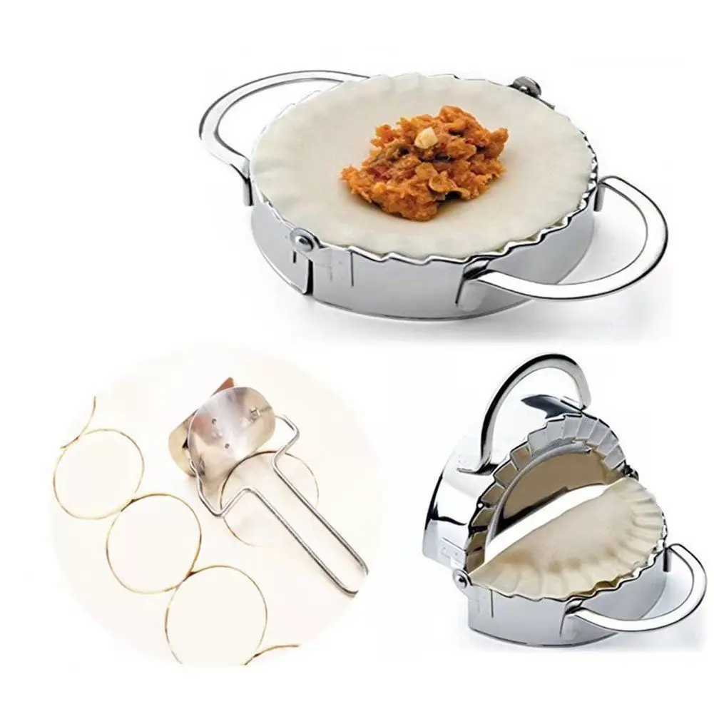 2Pcs 304 Stainless Steel Dumpling Maker Dough Cutter Pie Ravioli Dumpling Mould Kitchen Pastry Tools Accessories Cutting Tool
2Pcs 304 Stainless Steel Dumpling Maker Dough Cutter Pie Ravioli Dumpling Mould Kitchen Pastry Tools Accessories Cutting Tool