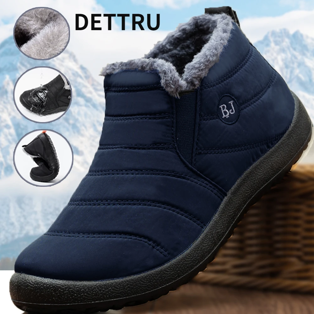Men Boots Waterproof Winter Boots Lightweight Snow Boots Warm Fur Men Shoes Plus Size 47 Unisex Ankle Boots Slip on Casual Shoes
Men Boots Waterproof Winter Boots Lightweight Snow Boots Warm Fur Men Shoes Plus Size 47 Unisex Ankle Boots Slip on Casual Shoes