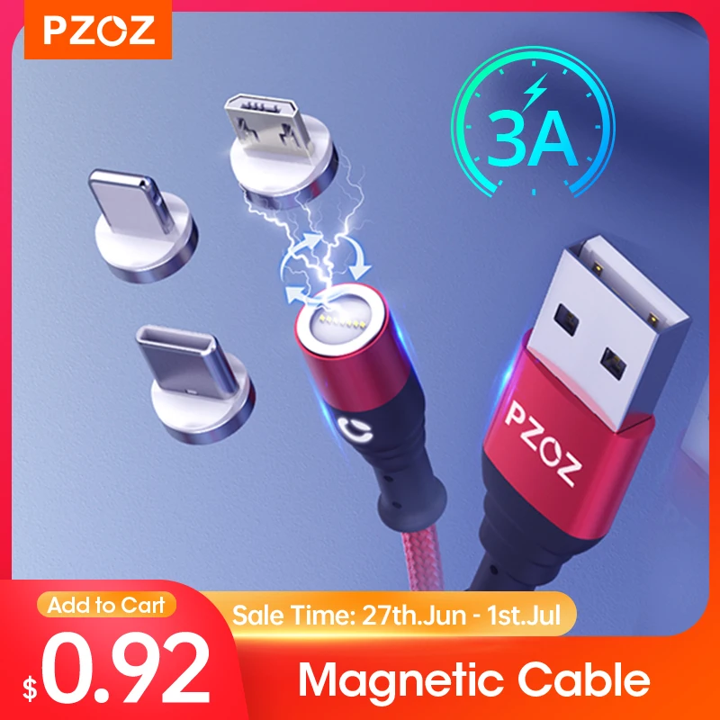 PZOZ Usb c cable Magnetic Charger Cable Fast Charging USB Micro Type C Cable Magnet Wire Microusb Mobile Phone Cable For iPhone
PZOZ Usb c cable Magnetic Charger Cable Fast Charging USB Micro Type C Cable Magnet Wire Microusb Mobile Phone Cable For iPhone