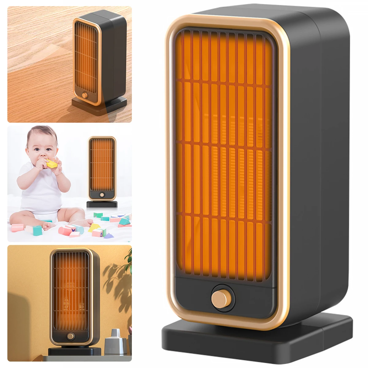 New Space Heater Portable Ceramic Heater Reusable 65° Oscillating Heater with 2 Heating Modes Tower Heater Fast Heating 500W
New Space Heater Portable Ceramic Heater Reusable 65° Oscillating Heater with 2 Heating Modes Tower Heater Fast Heating 500W