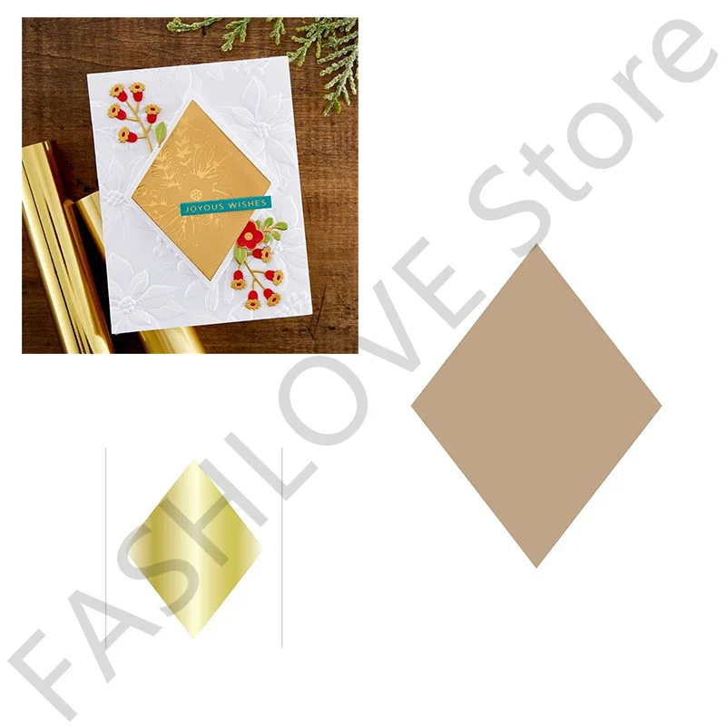 Metal Cutting Die Single Rhombus For Scrapbooking DIY Craft Template Card Making Decorative Stamps Brand New 2022
Metal Cutting Die Single Rhombus For Scrapbooking DIY Craft Template Card Making Decorative Stamps Brand New 2022