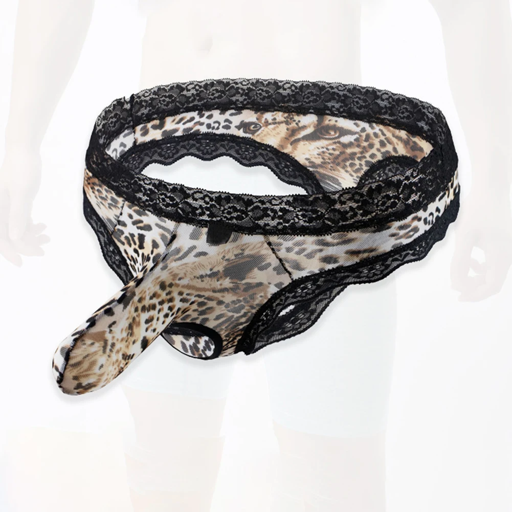 Men Briefs Open Crotch Pouch Elephant Nose Thong T-Back G-String Leopard Bikini Underwear Underpants Calzoncillo Hombre
Men Briefs Open Crotch Pouch Elephant Nose Thong T-Back G-String Leopard Bikini Underwear Underpants Calzoncillo Hombre