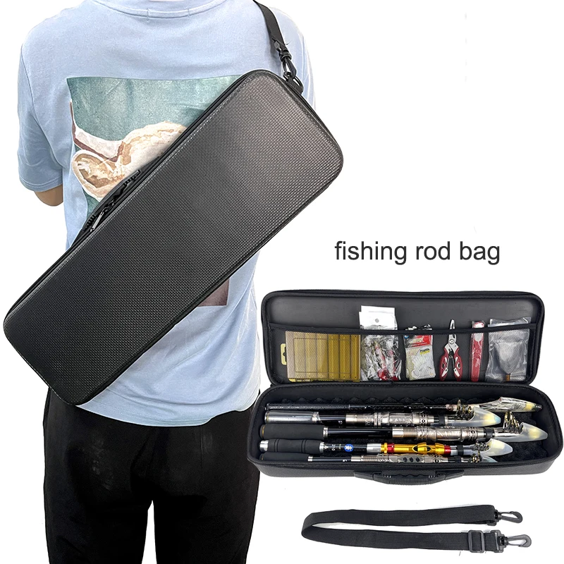 EVA Shockproof Fishing Tackle Bags Fishing Rod Reel Accessories Storage Handbag Portable Fishing Gear Case
EVA Shockproof Fishing Tackle Bags Fishing Rod Reel Accessories Storage Handbag Portable Fishing Gear Case