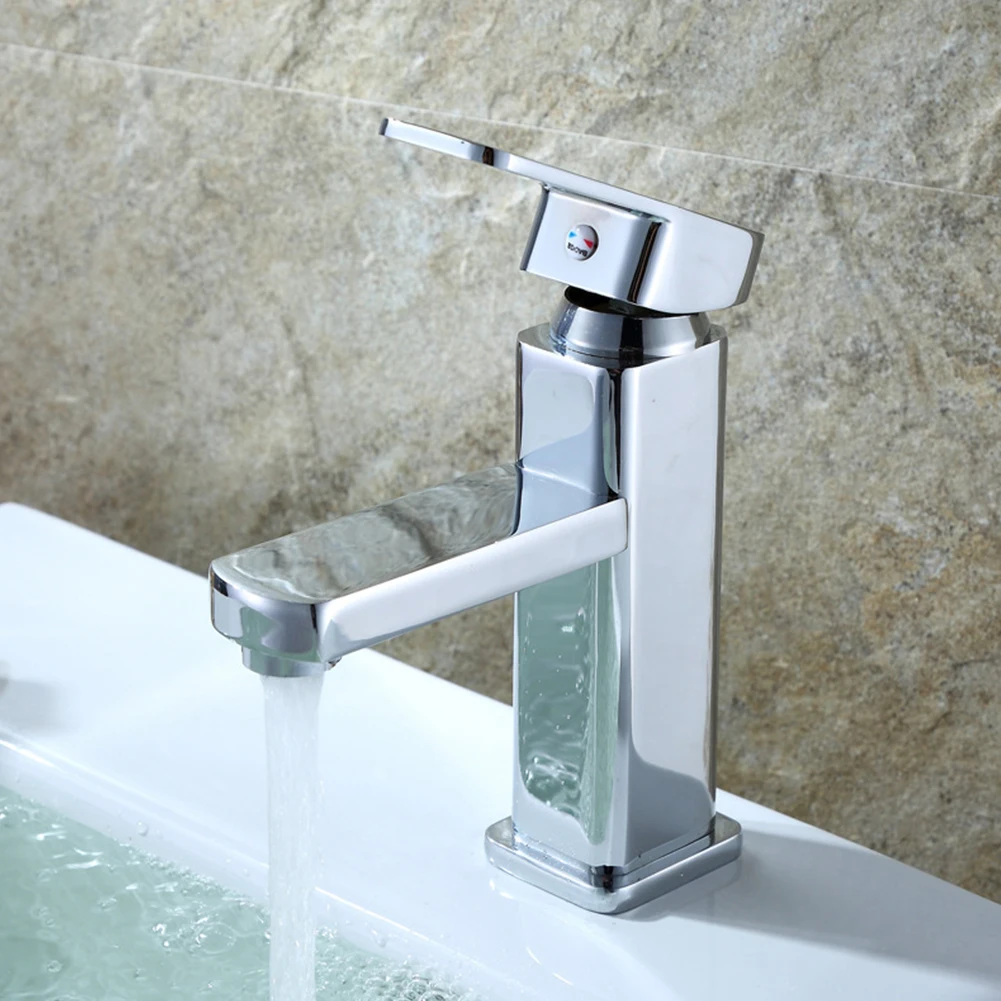 Basin Faucet Sink Faucet Stainless Steel Bathroom Accessories Deck Mounted Basin Tap Single Handle Square Hot Cold Water Faucet
Basin Faucet Sink Faucet Stainless Steel Bathroom Accessories Deck Mounted Basin Tap Single Handle Square Hot Cold Water Faucet