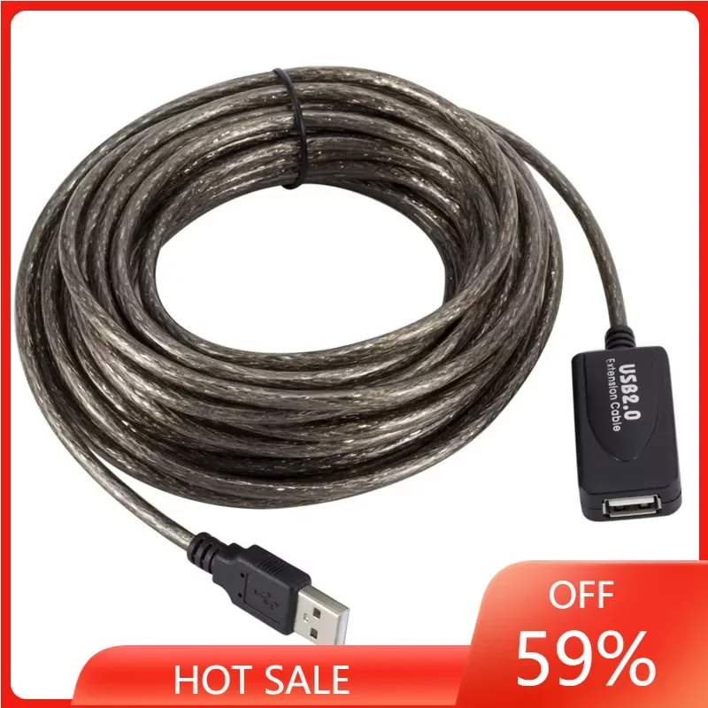 20M/10M/5M USB 2.0 Extension Cable Male to Female Active Repeater Extension Extender Cable Cord USB Adapter 
20M/10M/5M USB 2.0 Extension Cable Male to Female Active Repeater Extension Extender Cable Cord USB Adapter