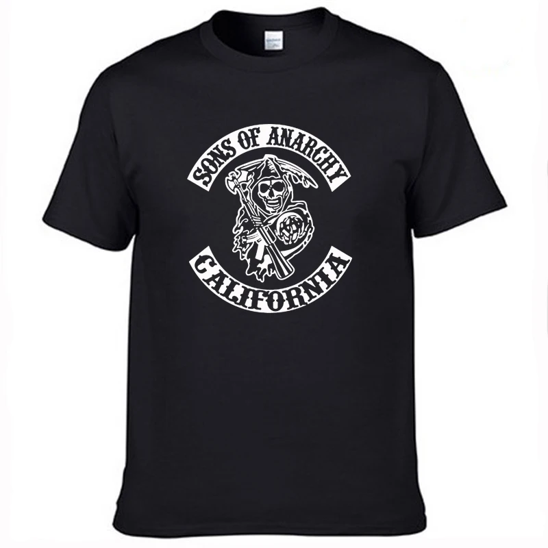 Summer New Sons Of Anarchy Skull Print T-Shirt Men's and Women's Fashion Short-Sleeved Street Hip-Hop Punk Plus Size Top
Summer New Sons Of Anarchy Skull Print T-Shirt Men's and Women's Fashion Short-Sleeved Street Hip-Hop Punk Plus Size Top