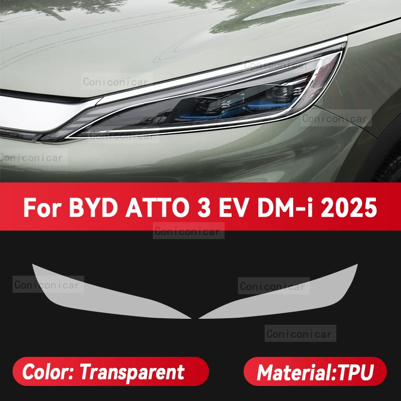 Для BYD ATTO 3 EV YUAN PLUS 2025 автомобильная фара, прозрачная защитная пленка из ТПУ, наклейка на переднюю лампу, изменение цвета
Для BYD ATTO 3 EV YUAN PLUS 2025 автомобильная фара, прозрачная защитная пленка из ТПУ, наклейка на переднюю лампу, изменение цвета
