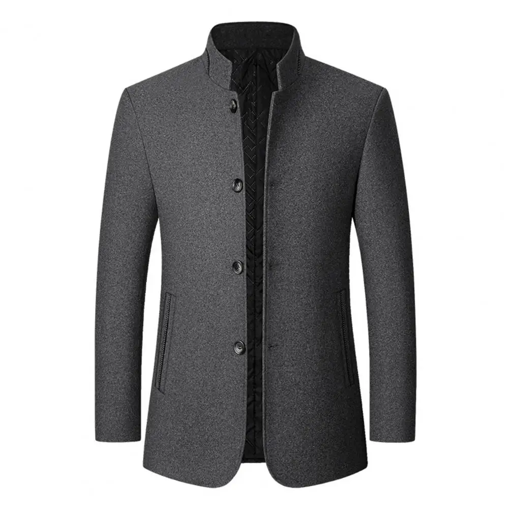 Men Windbreaker Autumn Winter Trench Coat Coldproof Buttons Overcoat Windbreaker
Men Windbreaker Autumn Winter Trench Coat Coldproof Buttons Overcoat Windbreaker