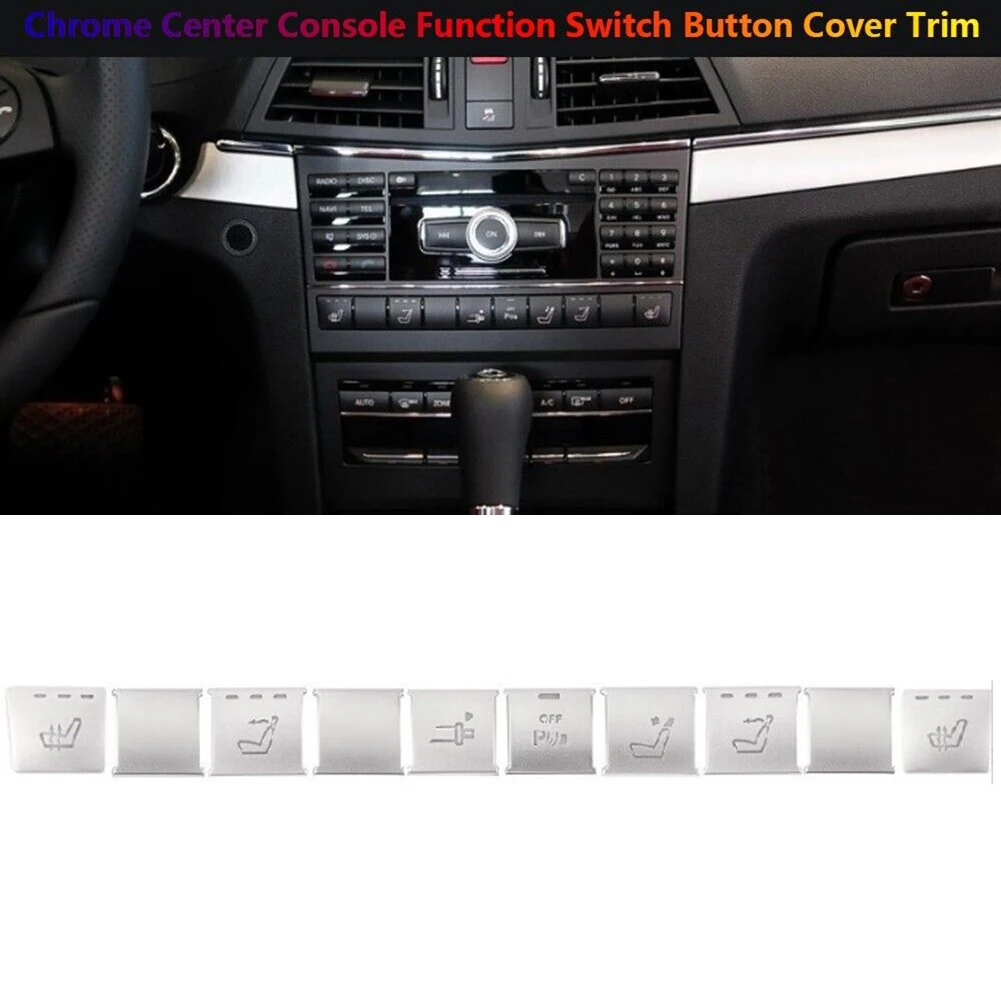 10pcs Chrome Car Center Console CD Button Cover Trim For Mercedes C207 Coupe Console Button Switch Cover Stickers Accessories
10pcs Chrome Car Center Console CD Button Cover Trim For Mercedes C207 Coupe Console Button Switch Cover Stickers Accessories