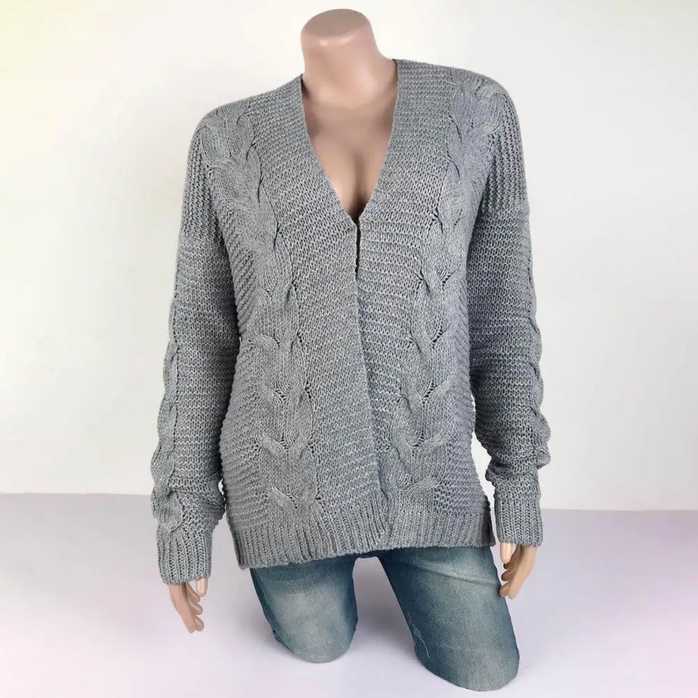 Versatile Simple Autumn Winter Women Knitted Cardigan Windproof Sweater Cardigan Thickened Female Clothing
Versatile Simple Autumn Winter Women Knitted Cardigan Windproof Sweater Cardigan Thickened Female Clothing