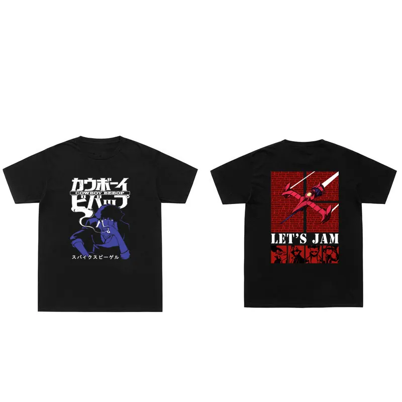 Anime Cowboy Bebop Graphic Logo Print T-shirt Manga Spike Spiegel Cotton Tshirt Men Women Oversized Harajuku Tees Short Sleeve
Anime Cowboy Bebop Graphic Logo Print T-shirt Manga Spike Spiegel Cotton Tshirt Men Women Oversized Harajuku Tees Short Sleeve