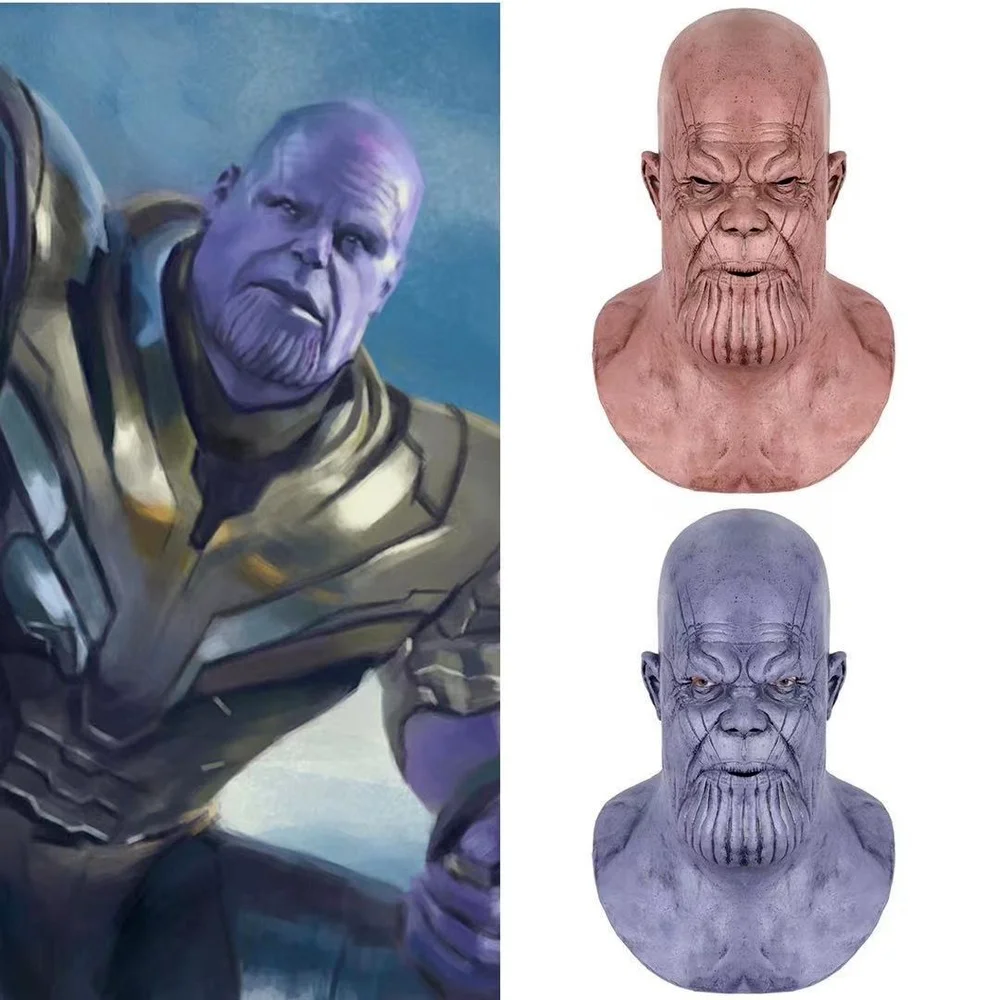 Маска Таноса Marvel Мстители, косплей, маска супергероя, фиолетовый Helmt, Хэллоуин, рождественский подарок, танос, латексные головные уборы
Маска Таноса Marvel Мстители, косплей, маска супергероя, фиолетовый Helmt, Хэллоуин, рождественский подарок, танос, латексные головные уборы