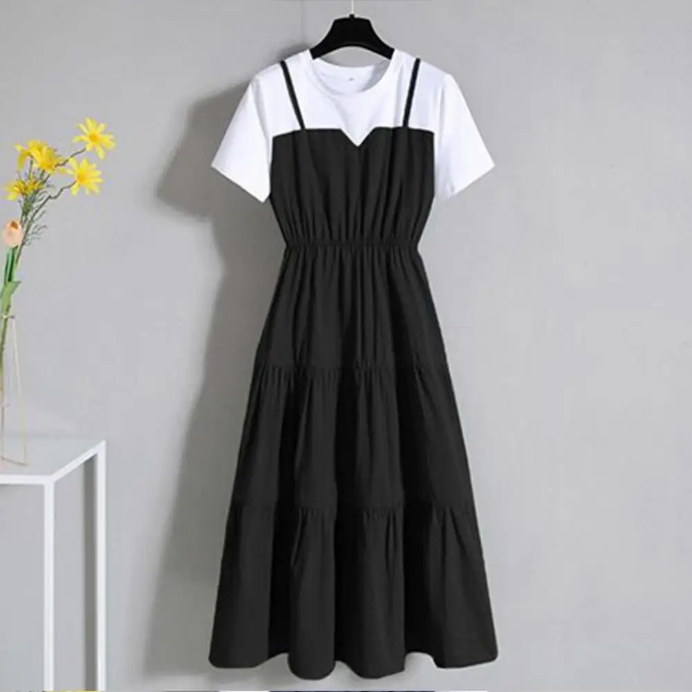 Summer Loose Round Neck Short Sleeve Casual Solid Color Mid Dress Midi Dress Dress Lady Irregular Tight Waist Irregular
Summer Loose Round Neck Short Sleeve Casual Solid Color Mid Dress Midi Dress Dress Lady Irregular Tight Waist Irregular
