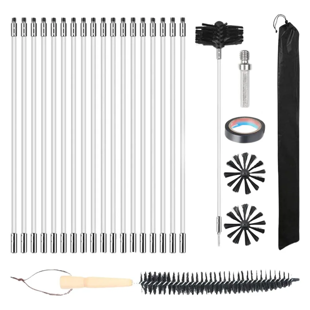 Effortless Chimney Cleaning 25PCS Kit with Flexible Nylon Rods and Durable Brushes Suitable for All Types of Pipes
Effortless Chimney Cleaning 25PCS Kit with Flexible Nylon Rods and Durable Brushes Suitable for All Types of Pipes