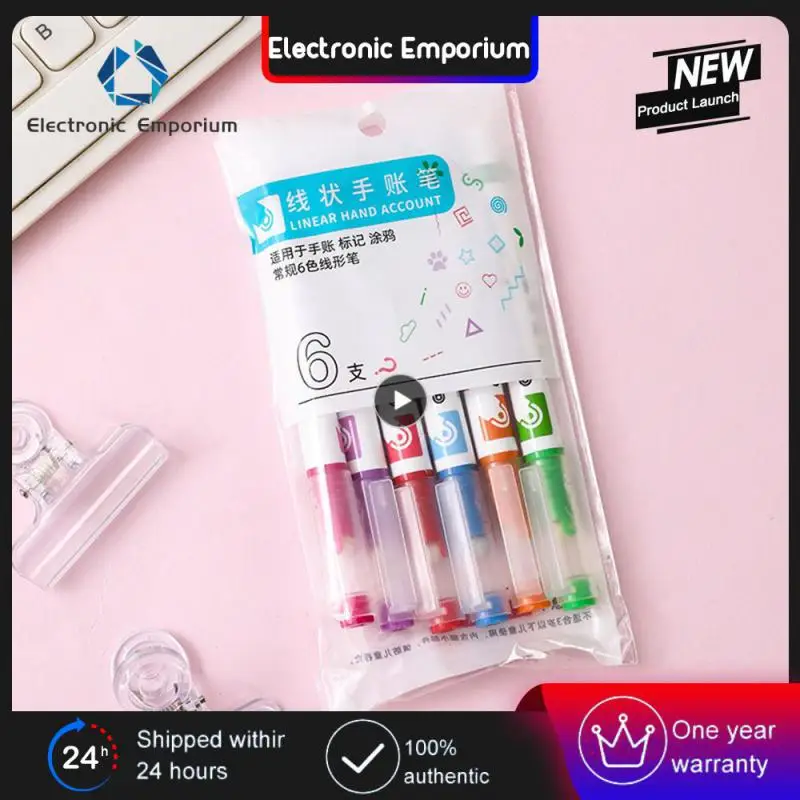 Cartoon Wavy Linear Colored Pen Pp Colored Pen Quick-drying Brand New Hand Account Linear Pen Office Supplies Linear Color Pen 
Cartoon Wavy Linear Colored Pen Pp Colored Pen Quick-drying Brand New Hand Account Linear Pen Office Supplies Linear Color Pen